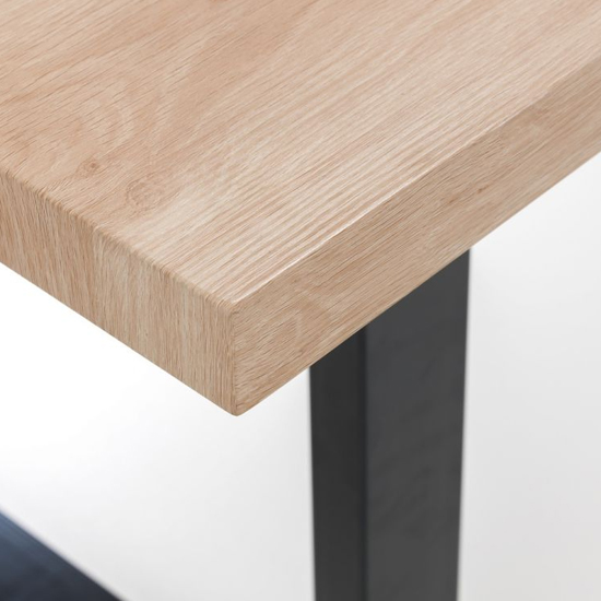 Bacca Rectangular Wooden Dining Table In Oak