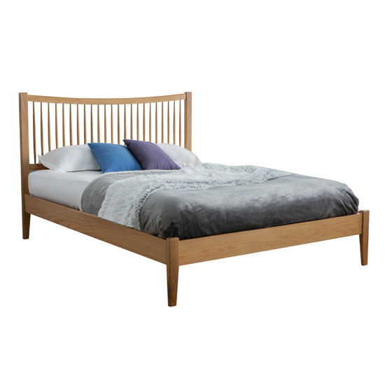 Berwick Wooden King Size Bed In Oak_2