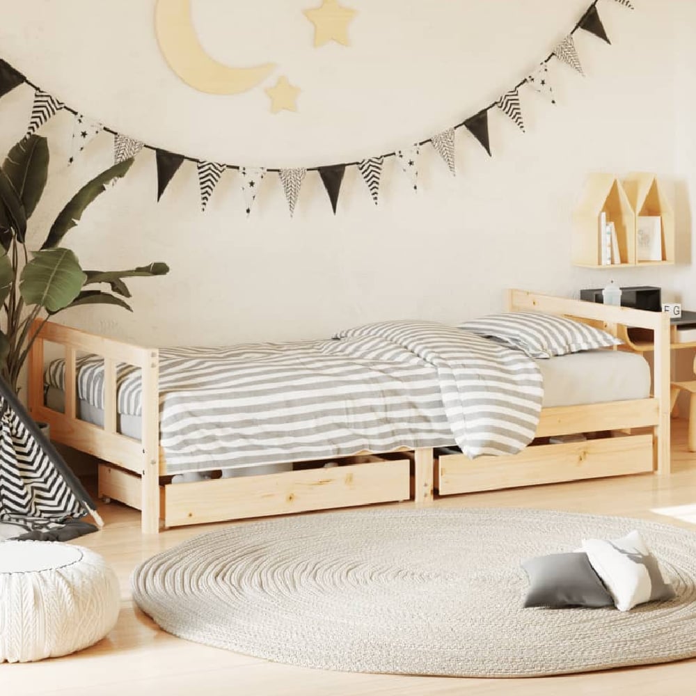 Read more about Berwyn 90x190cm wooden children daybed in natural