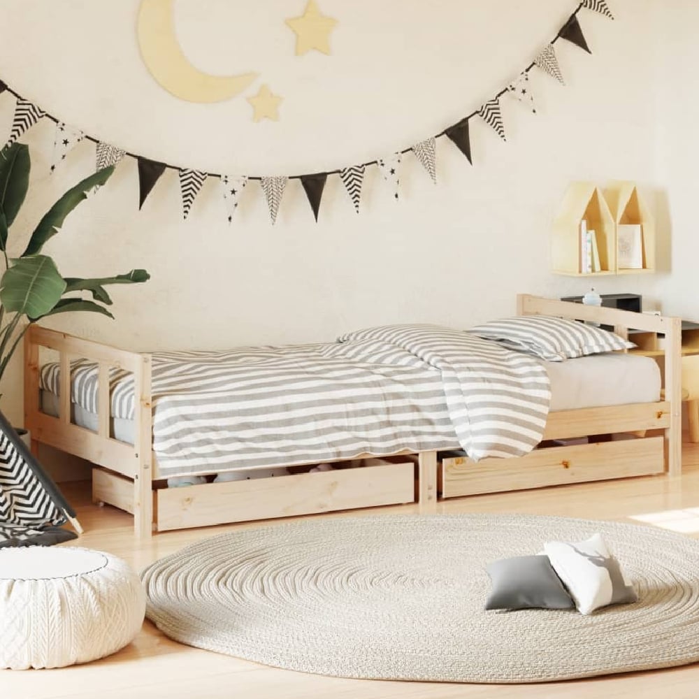 Read more about Berwyn 90x200cm wooden children daybed in natural