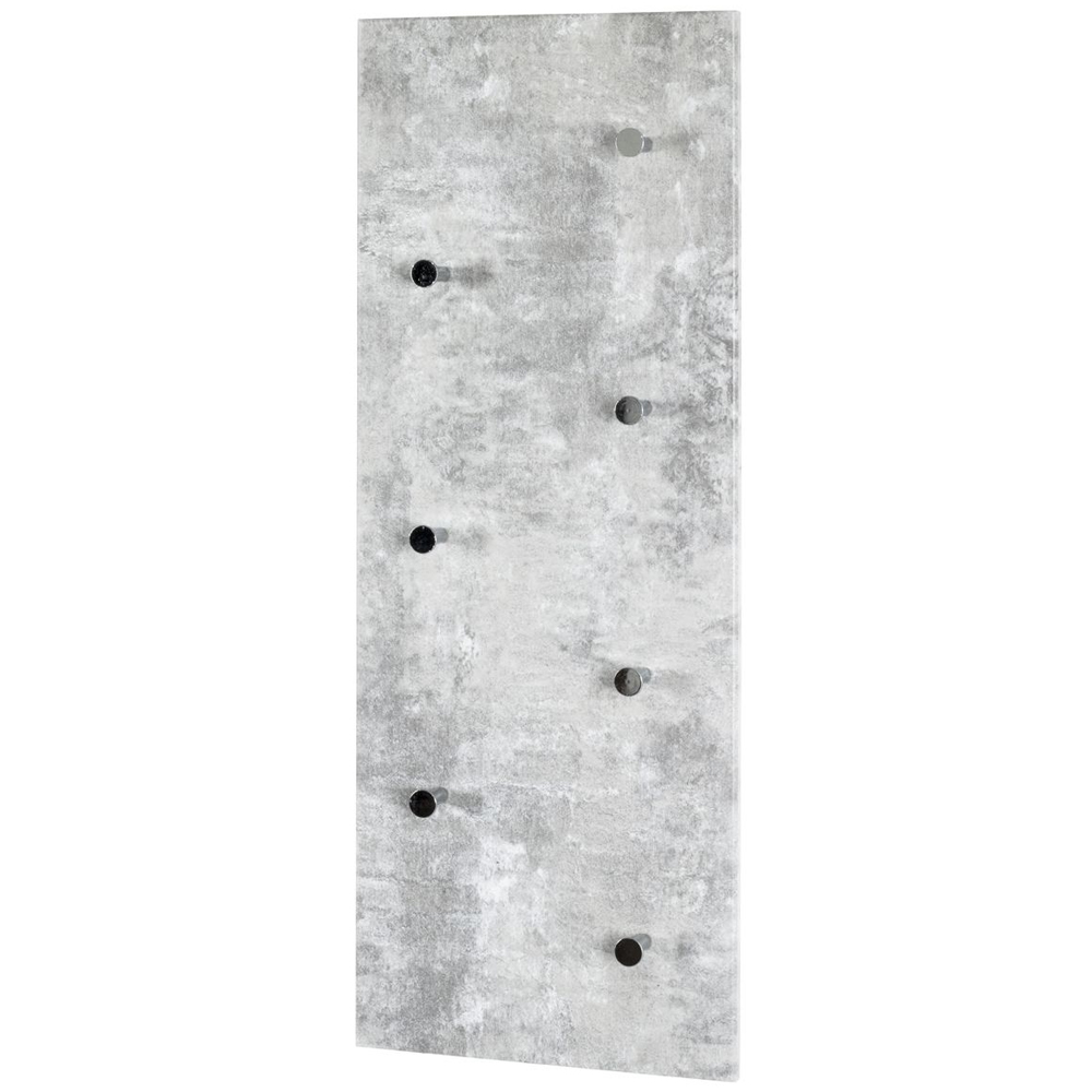 Berwyn Wooden Coat Rack In Concrete And Chrome