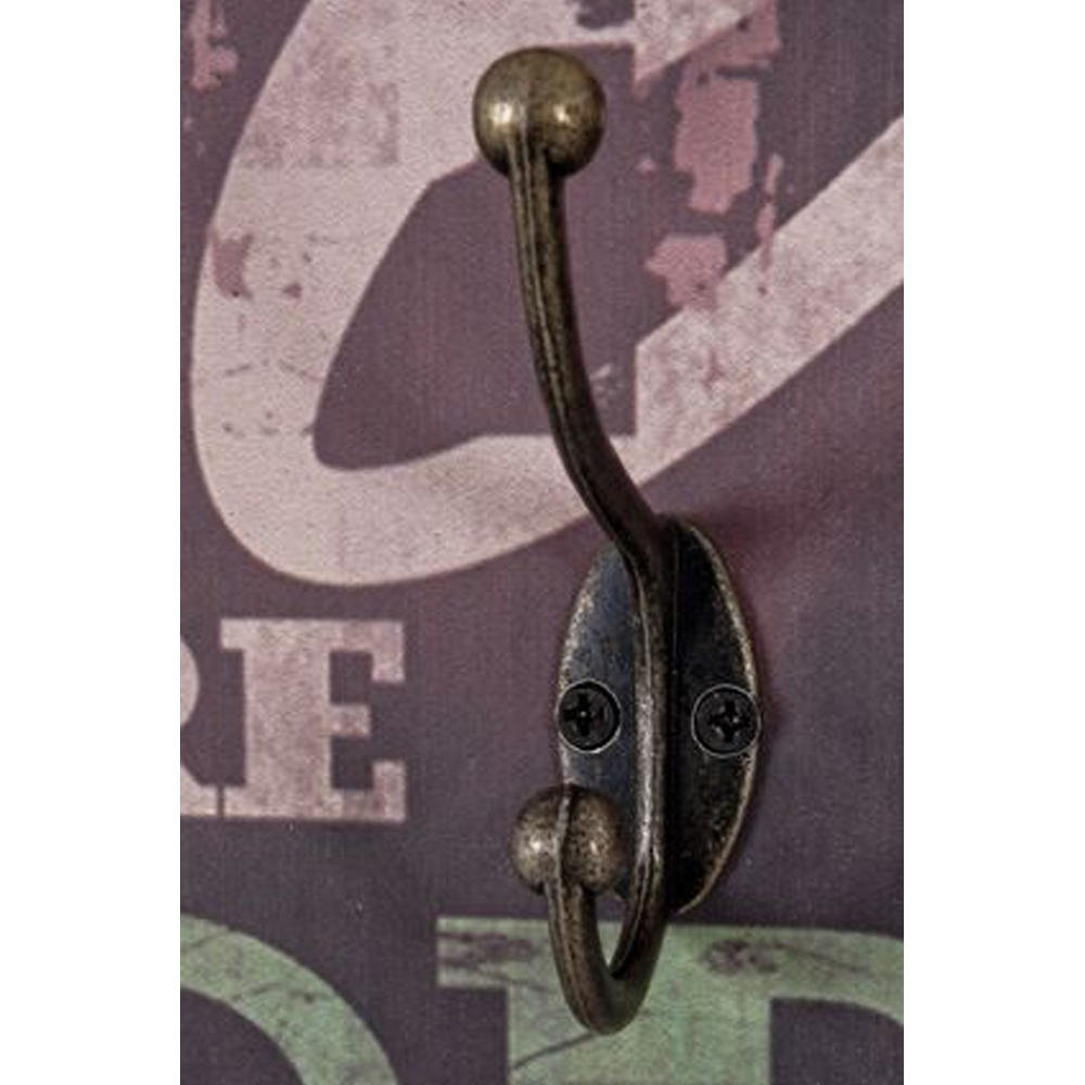Berwyn Wooden Coat Rack In Motif And Vintage