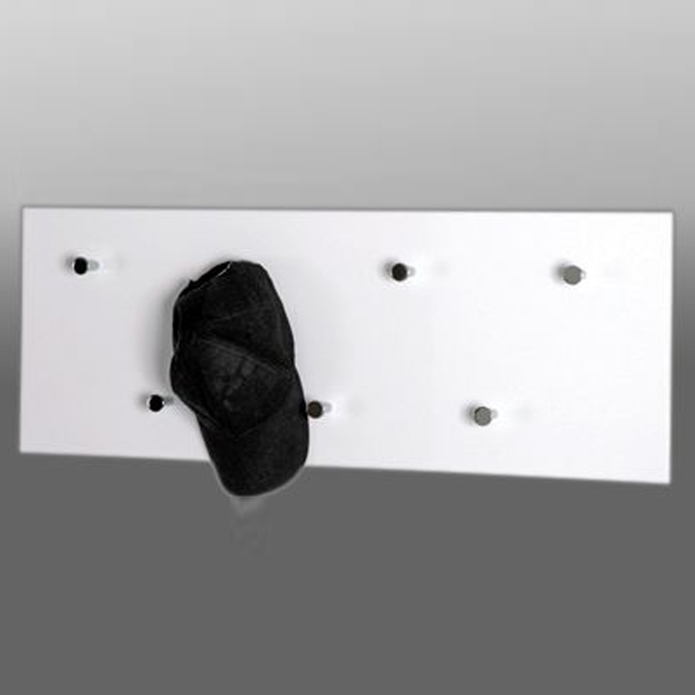 Berwyn Wooden Coat Rack In White And Chrome