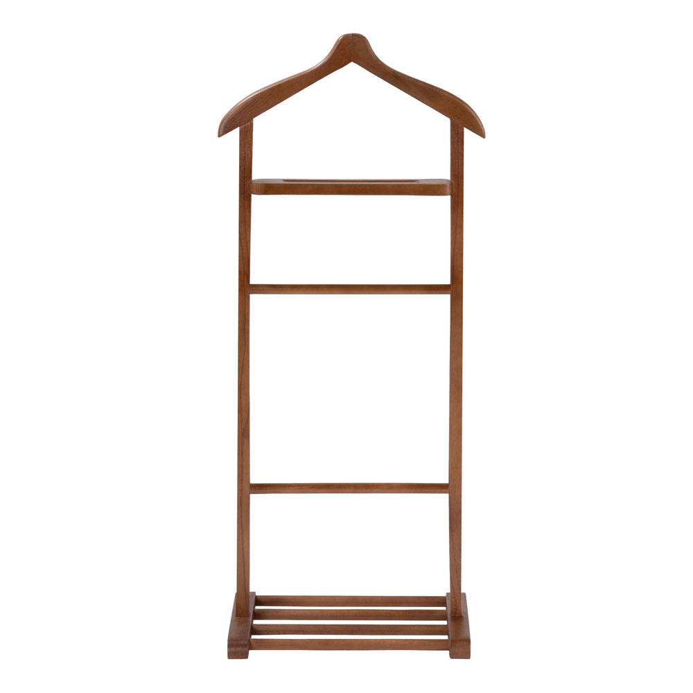 Beta Beech Wood Valet Stand in Walnut