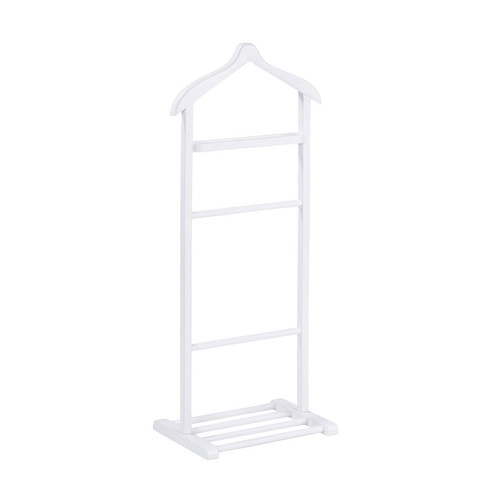 Beta Beech Wood Valet Stand in White