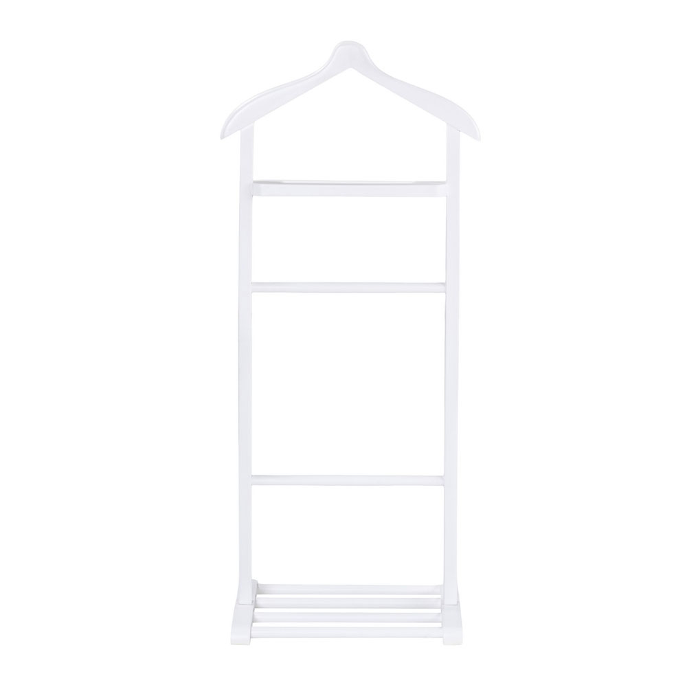 Beta Beech Wood Valet Stand in White