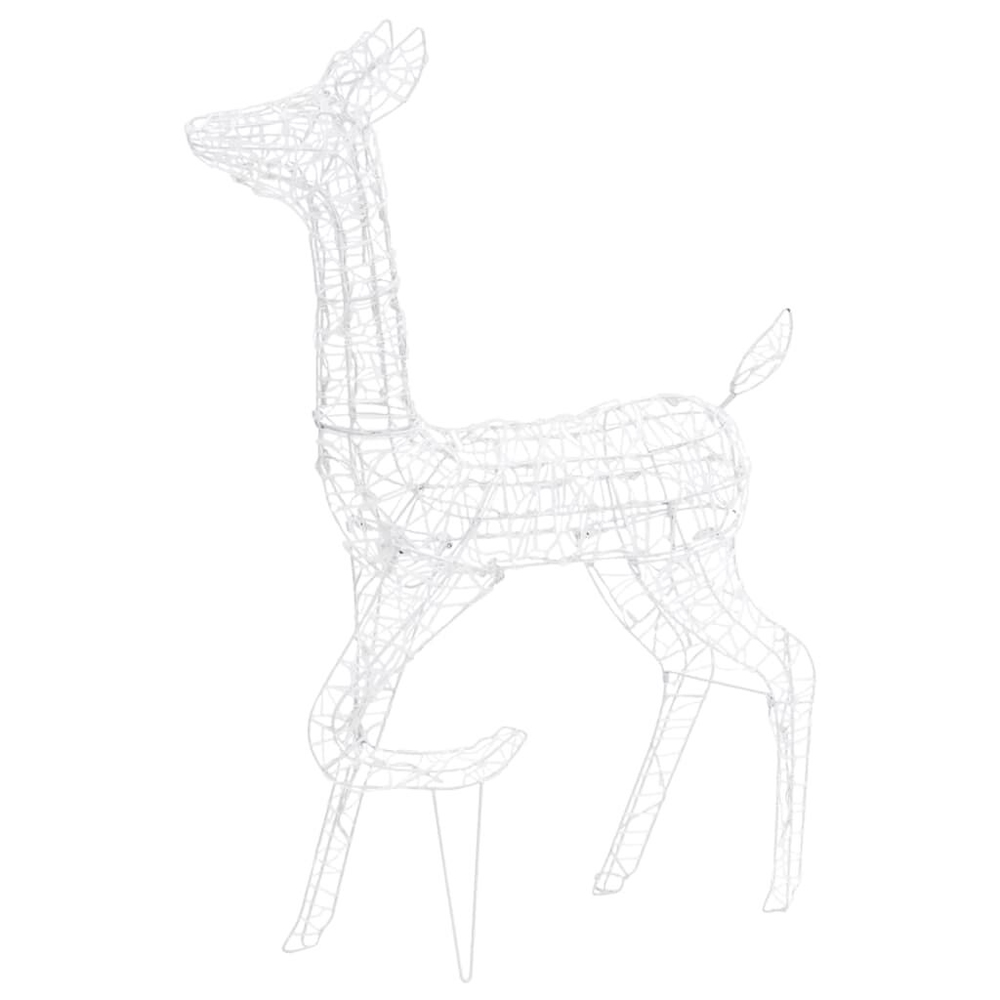 Bethany 160 LED Acrylic Christmas Family Reindeer - Warm White