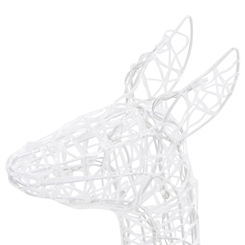 Bethany 160 LED Acrylic Christmas Family Reindeer - Warm White