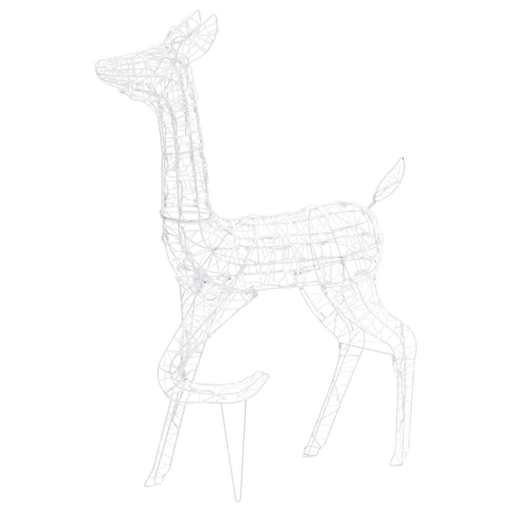 Bethany 300 LED Acrylic Christmas Family Reindeer - Colourful