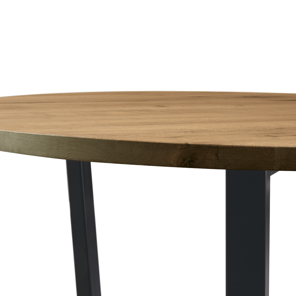 Bethany Large Wooden Dining Table In Antique Rustic