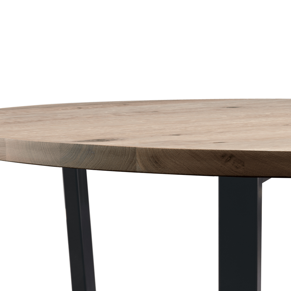 Bethany Large Wooden Dining Table In Rustic White