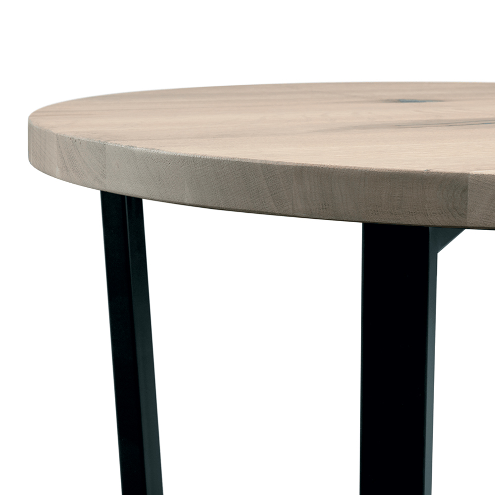 Bethany Small Wooden Dining Table In Rustic White