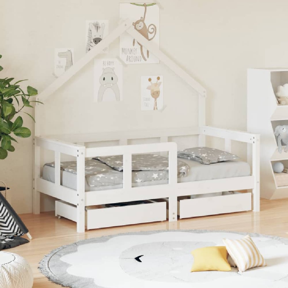 Read more about Bethel 70x140cm wooden children daybed in white