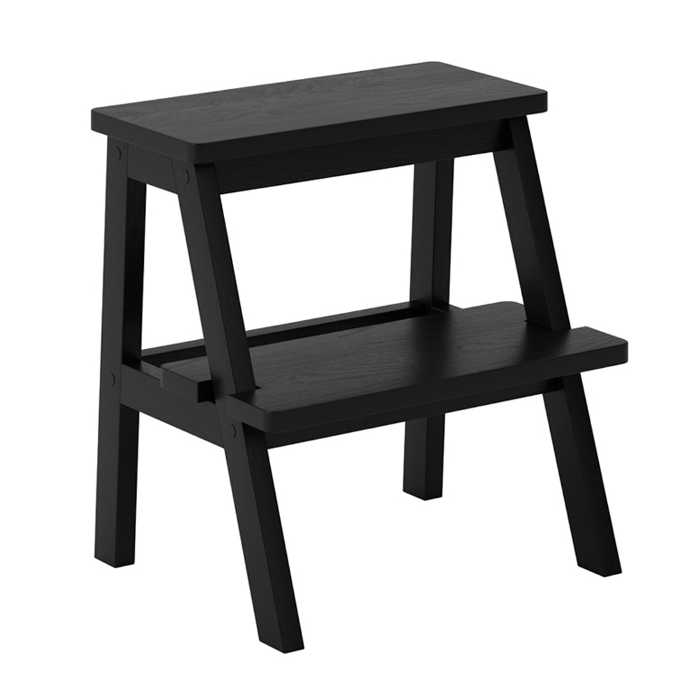 Bethel Wooden Stool - Black