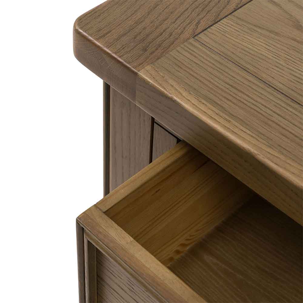Bethesda Wooden Coffee Table With 2 Drawers In Natural