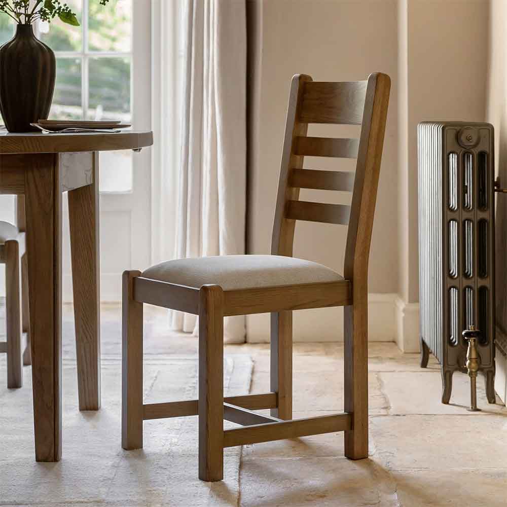 Bethesda Natural Wooden Dining Chairs In Pair