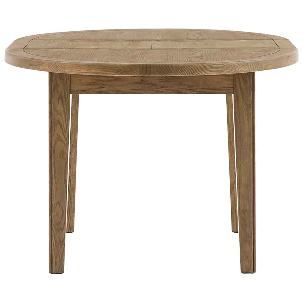 Bethesda Wooden Round Extending Dining Table With 6 Natural Chairs