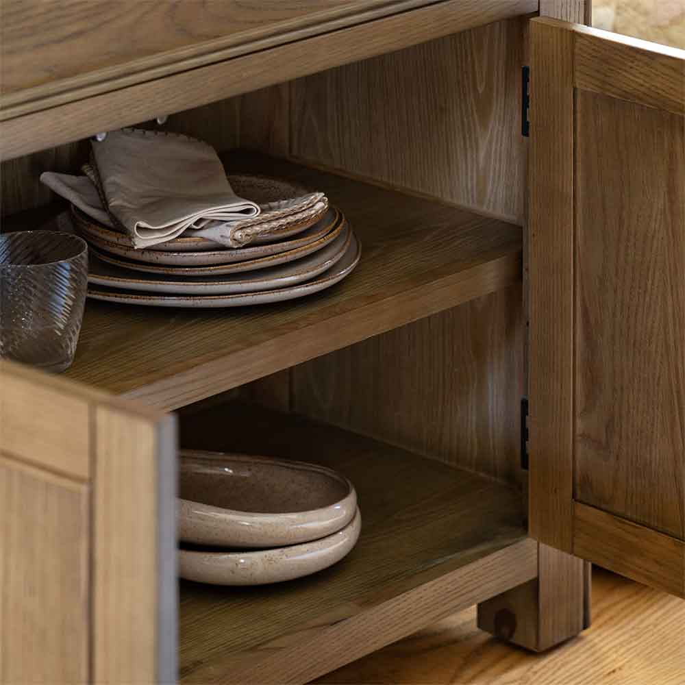 Bethesda Small Sideboard With 2 Doors 1 Drawer In Natural