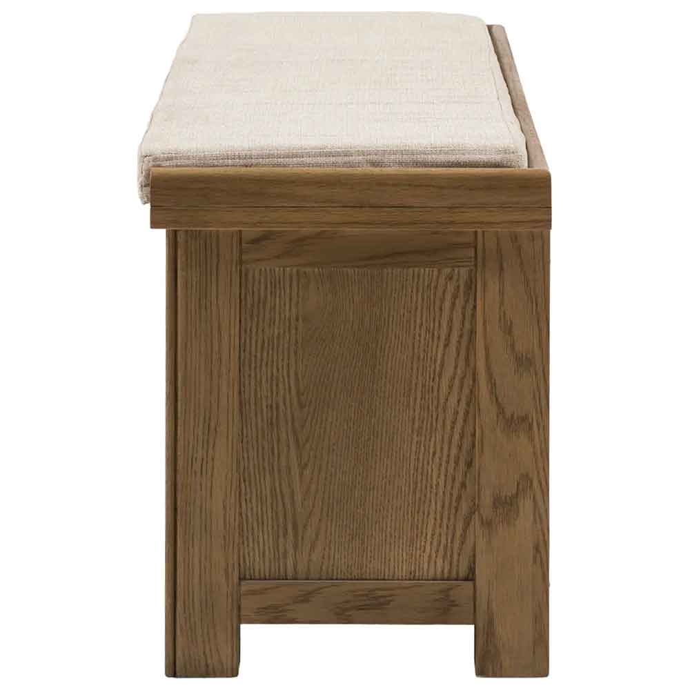 Bethesda Wooden Hallway Seating Bench With Fabric Seat In Natural — free download
