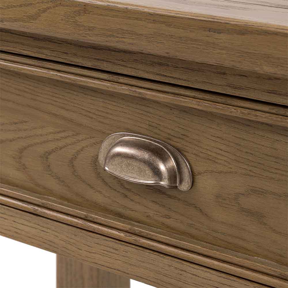 Bethesda Large Wooden Console Table With 2 Drawers in Natural