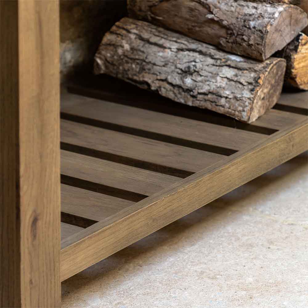 Bethesda Large Wooden Console Table With 2 Drawers in Natural