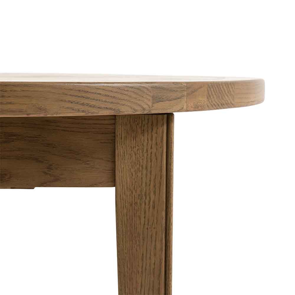 Bethesda Wooden Round Extending Dining Table In Natural