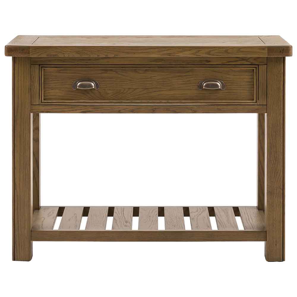 Bethesda Small Wooden Console Table With 1 Drawer in Natural