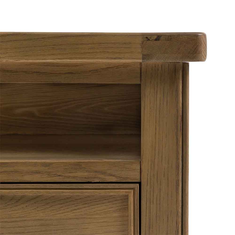 Bethesda Wooden TV Stand With 2 Drawers In Natural