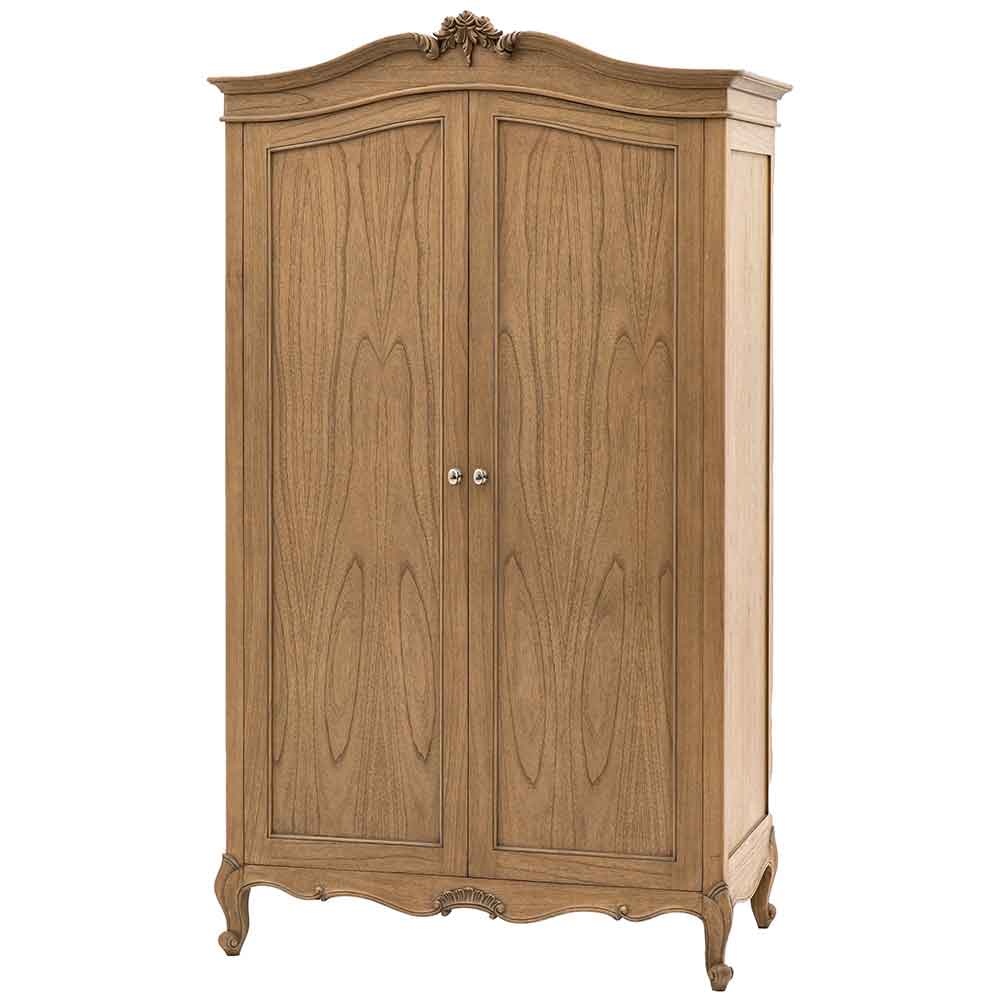Bethlehem Wooden Wardrobe With 2 Doors In Weathered