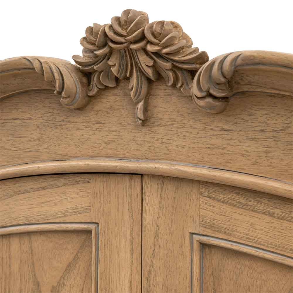 Bethlehem Wooden Wardrobe With 2 Doors In Weathered