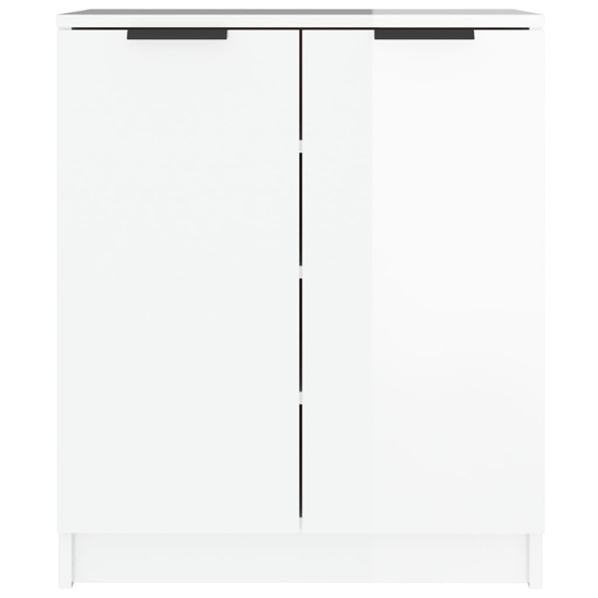 Betsi High Gloss Shoe Storage Cabinet With 2 Doors In White_4