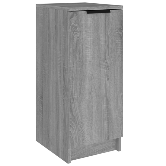 Betsi Wooden Shoe Storage Cabinet With 1 Door In Grey Sonoma Oak