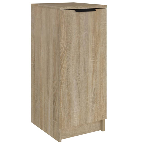 Betsi Wooden Shoe Storage Cabinet With 1 Door In Sonoma Oak