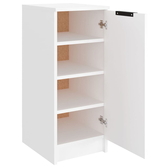 Betsi Wooden Shoe Storage Cabinet With 1 Door In White
