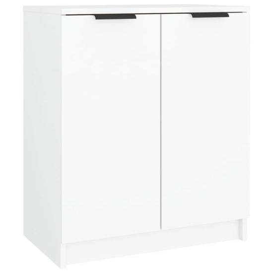 Betsi Wooden Shoe Storage Cabinet With 2 Doors In White