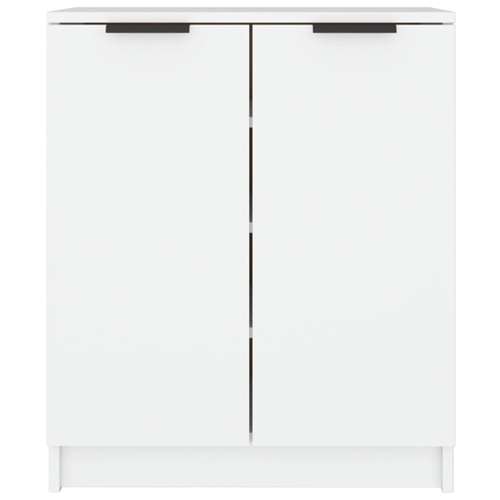 Betsi Wooden Shoe Storage Cabinet With 2 Doors In White