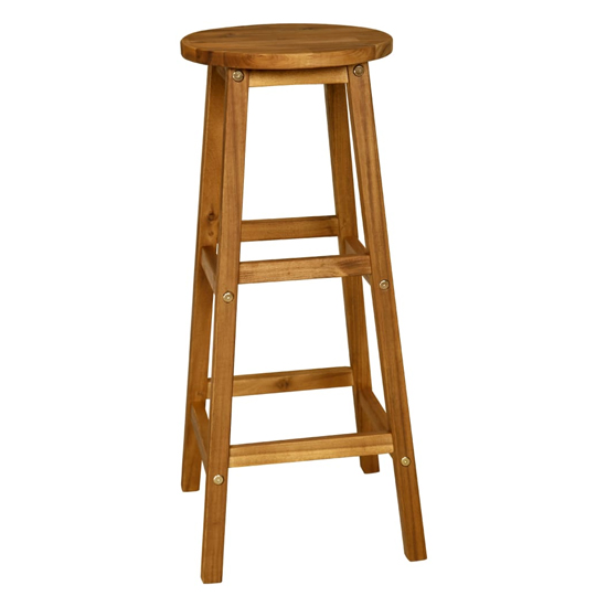 Betsy Wooden Bar Table With 2 Bar Stools In Brown_4