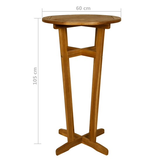 Betsy Wooden Bar Table With 2 Bar Stools In Brown_5