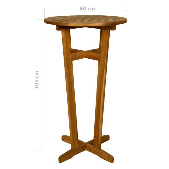 Betsy Wooden Bar Table With 2 Bar Stools In Brown_5