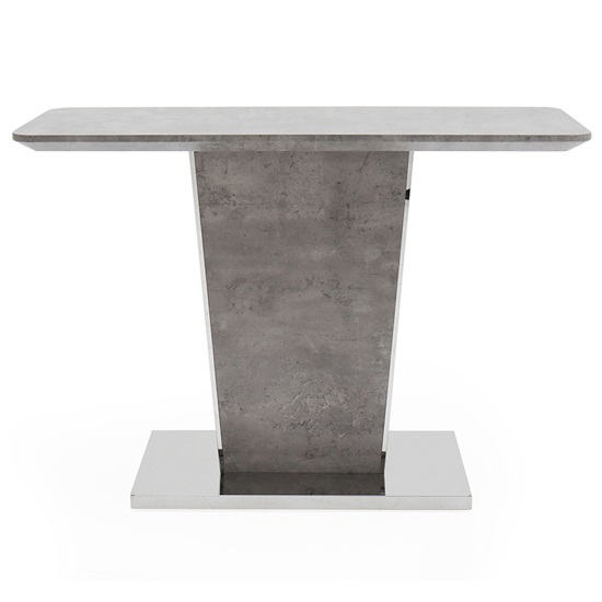 Bette Wooden Console Table In Light Grey Concrete Effect_2