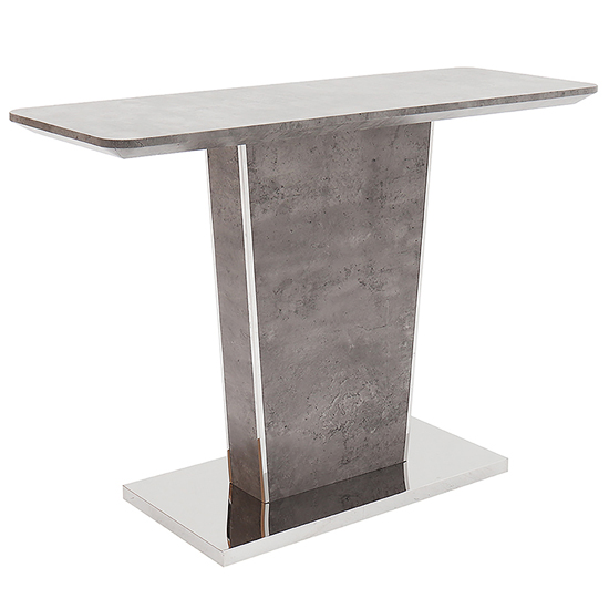 Bette Wooden Console Table In Light Grey Concrete Effect_1
