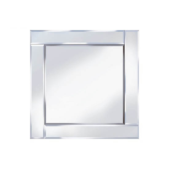 Bevelled 60x60 Square Wall Mirror 15128 Furniture in