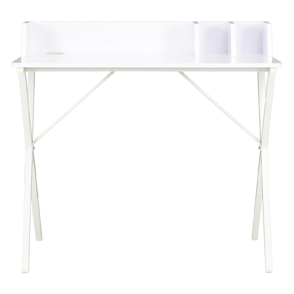 Beverly Wooden Laptop Desk In White