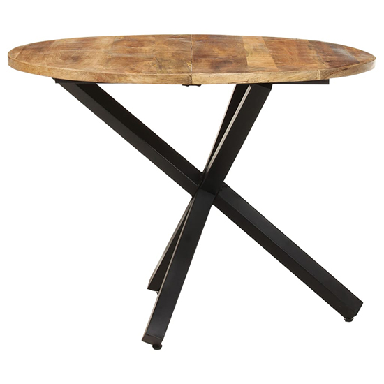 Bevis Round Small Mango Wood Dining Table In Natural