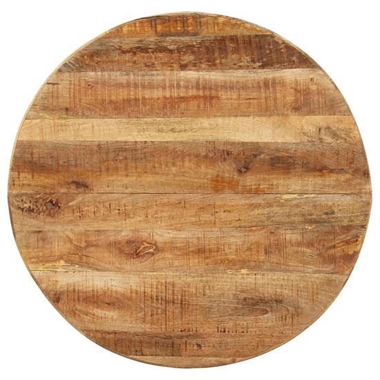 Bevis Round Small Mango Wood Dining Table In Natural