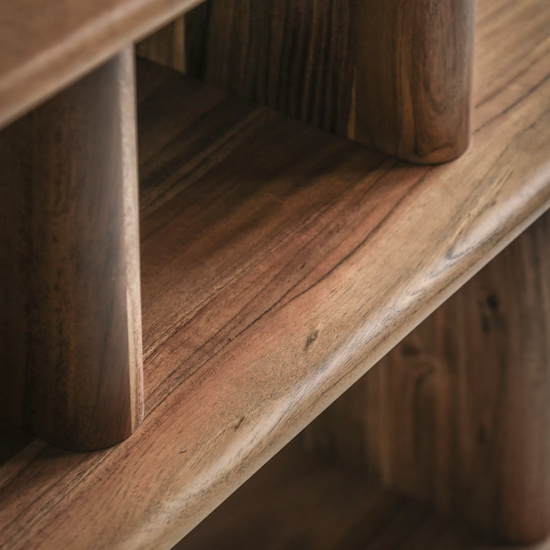 Beziers Wooden Open Display Shelving Unit In Natural
