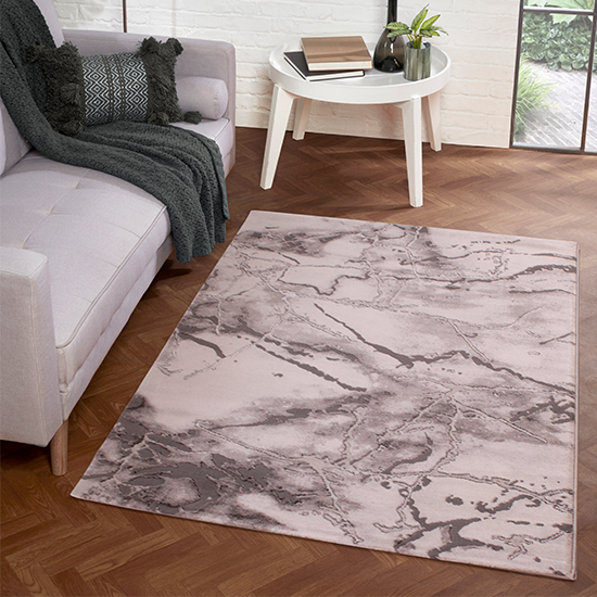 Read more about Bianco 185ka 120x170cm luxury rug in dark grey and grey