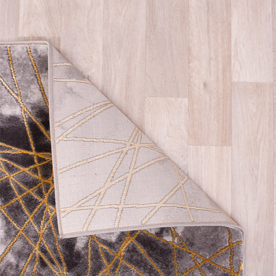 Bianco 185TA 160x225cm Luxury Rug In Dark Grey And Gold_3