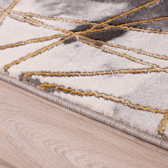 Bianco 185TA 160x225cm Luxury Rug In Dark Grey And Gold_4