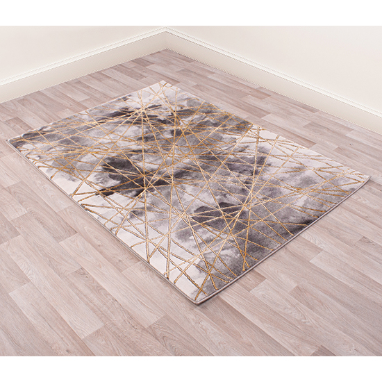 Bianco 185TA 160x225cm Luxury Rug In Dark Grey And Gold_6